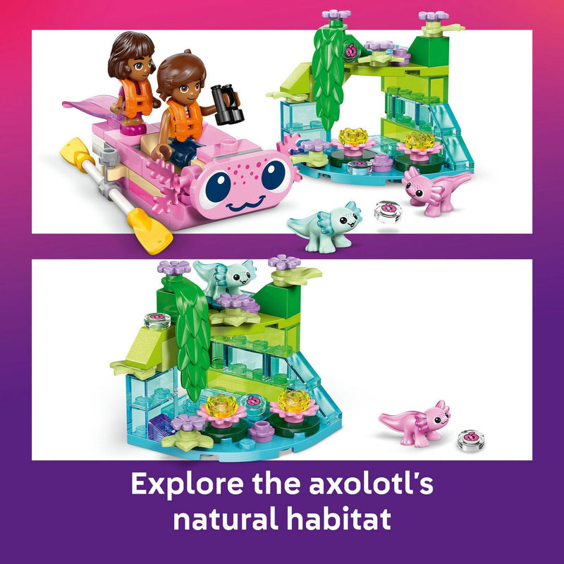 LEGO Friends Axolotl Adventure Boat toy building set, imported from the UK