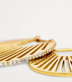 L'Atelier Nawbar Cosmic Rays earrings in 18kt yellow gold - British product