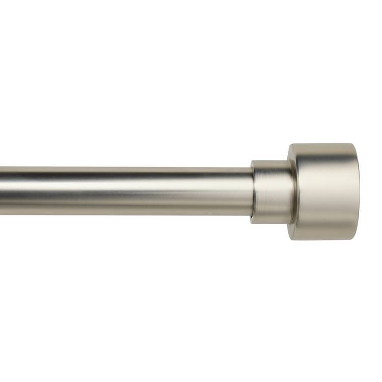 Argos Home nickel metal curtain pole 165-300cm - British product