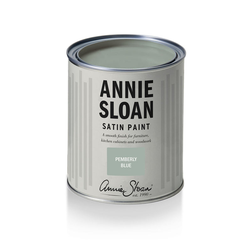 Annie Sloan Pemberley Blue satin paint 750ml (British brand)