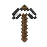 Minecraft roleplay toy pixelated iron pickaxe, imported from the UK