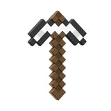 Minecraft roleplay toy pixelated iron pickaxe, imported from the UK