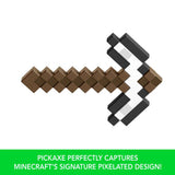 Minecraft roleplay toy pixelated iron pickaxe, imported from the UK