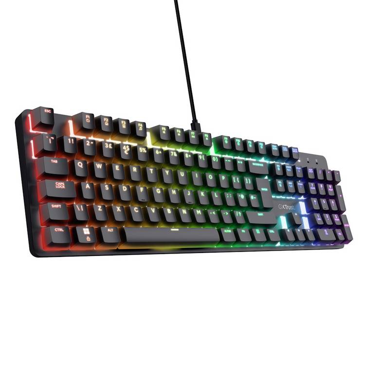 GXTrust Zora mechanical gaming keyboard black, UK version