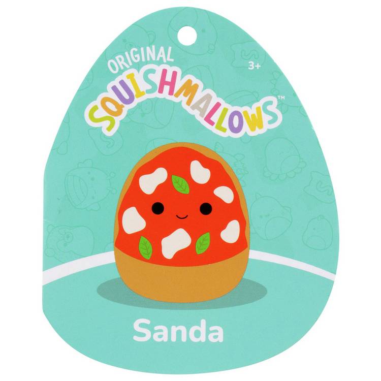Squishmallows Sanda the Margherita Pizza plush toy 7.5 inch, UK version
