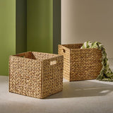 Habitat woven storage boxes set of 2 square plus natural (British brand)