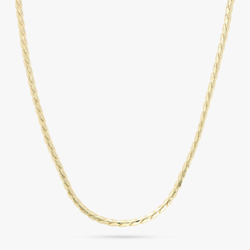 Revere gold plated curb chain necklace 46cm, UK version