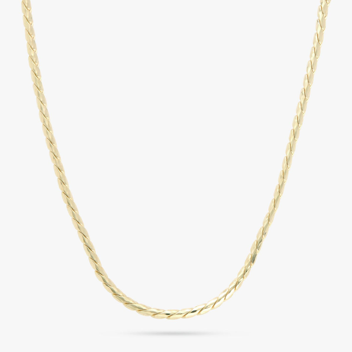 Revere gold plated curb chain necklace 46cm, UK version