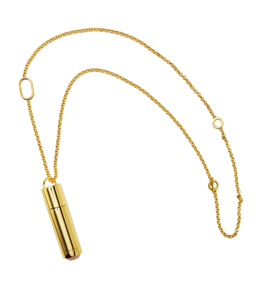 Veronique Gabai Rose Première perfume necklace with three refills (British brand)