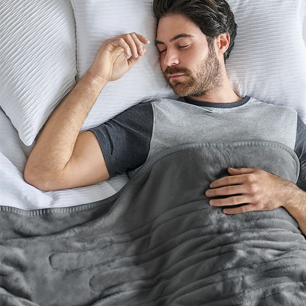 Pro Breeze fleece electric heated throw grey, UK version