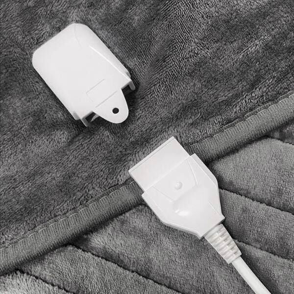 Pro Breeze fleece electric heated throw grey, UK version