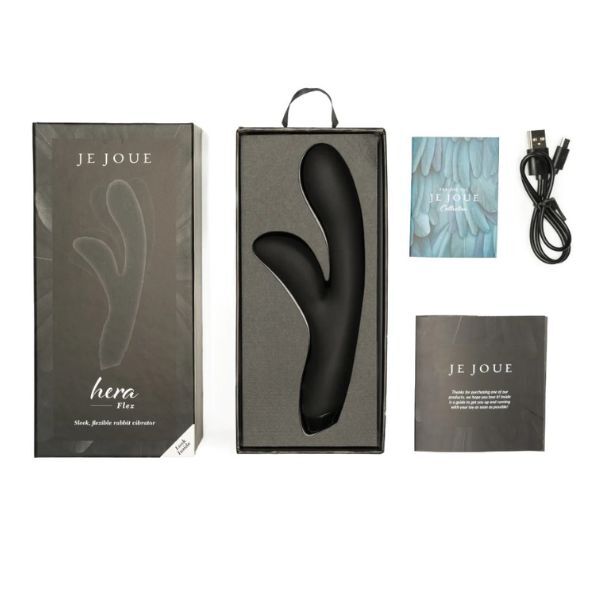 Je Joue Hera Flex rabbit vibrator black, UK version