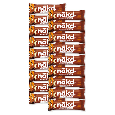 Holland & Barrett Nakd Raw Fruit & Nut Cocoa Orange Bars 18 x 35g- Buy online at McGrocer