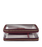 Anya Hindmarch transparent leather-trimmed in-flight case 22x12x7cm - British product