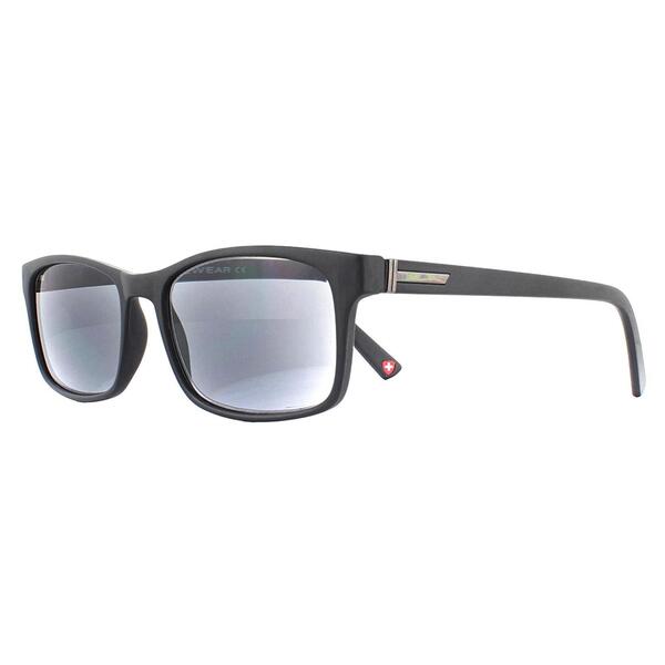 Montana black reading sunglasses with +3.50 grey lens, imported from the UK