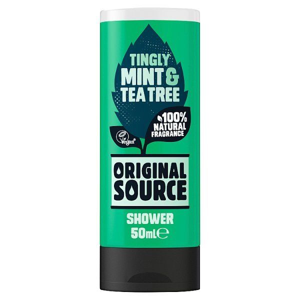 Original Source Mint & Tea Tree Shower Gel Body Wash 50ml GOODS Superdrug   