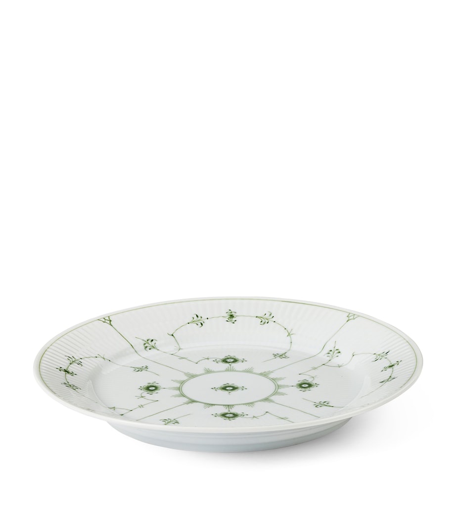 Royal Copenhagen Green Fluted Plain plate 27cm, UK version