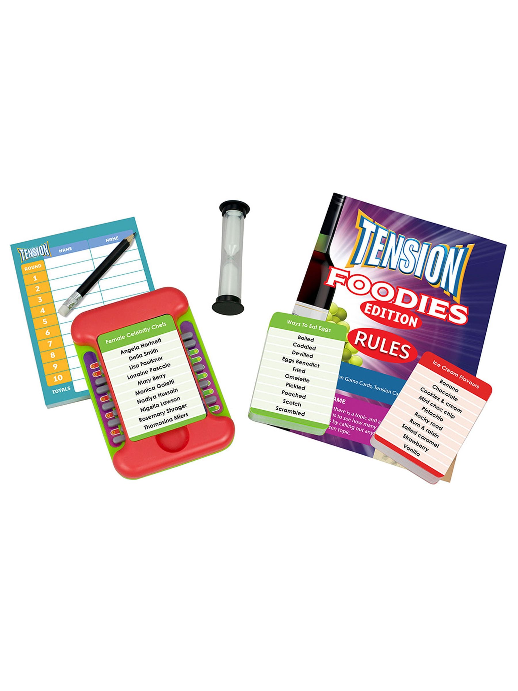 Cheatwell Tension Foodies naming board game, imported from the UK