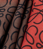 LOEWE Anagram wool-silk-cashmere scarf, imported from the UK