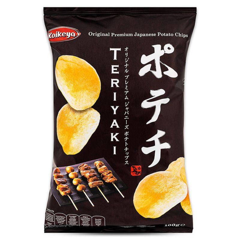 Koikeya teriyaki flavoured potato chips - British product