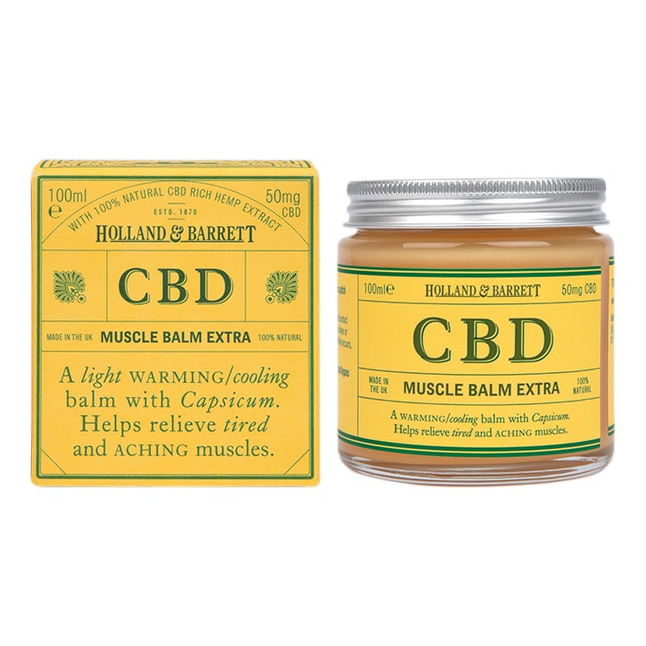 Holland & Barrett CBD Muscle Balm Extra 100ml CBD Beauty Holland&Barrett   