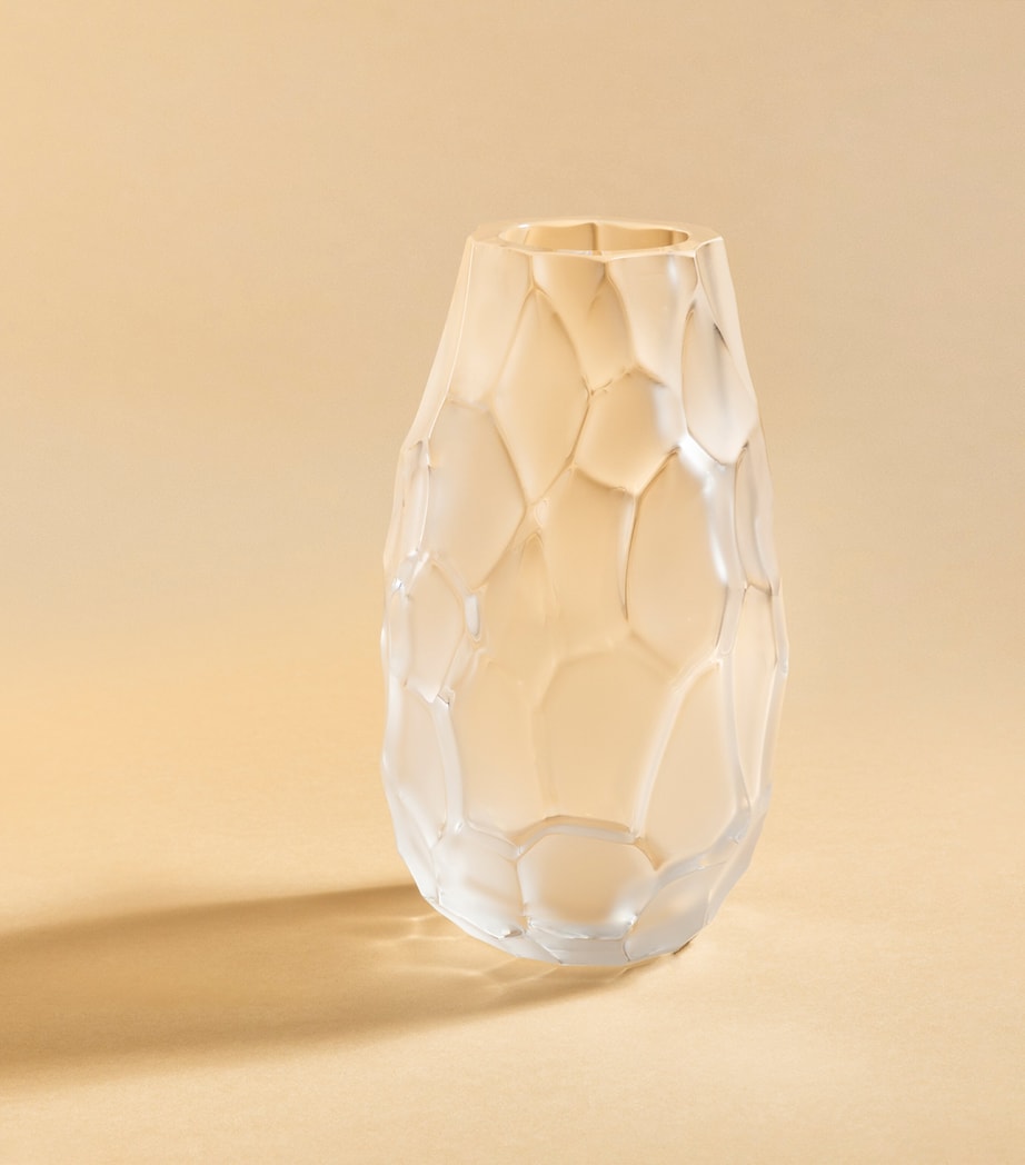 Lalique small crystal Silex vase 14cm, UK version