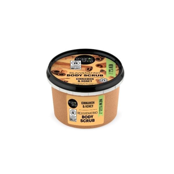 Organic Shop body scrub Cinnamon & Honey 250ml (British brand)