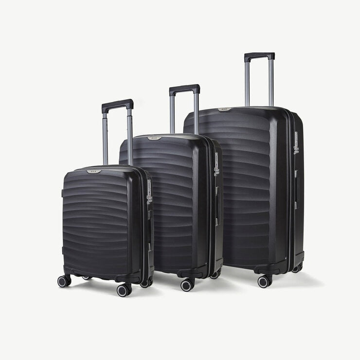Rock Sunwave 3 piece hardside luggage set, British brand