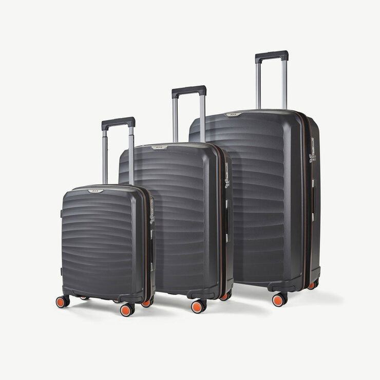 Rock Sunwave 3 piece hardside luggage set, British brand