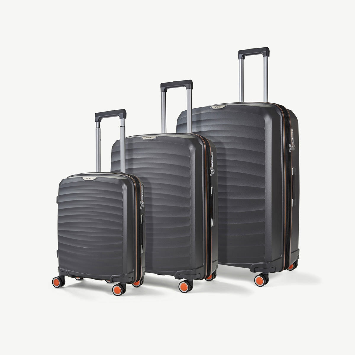 Rock Sunwave 3 piece hardside luggage set, British brand