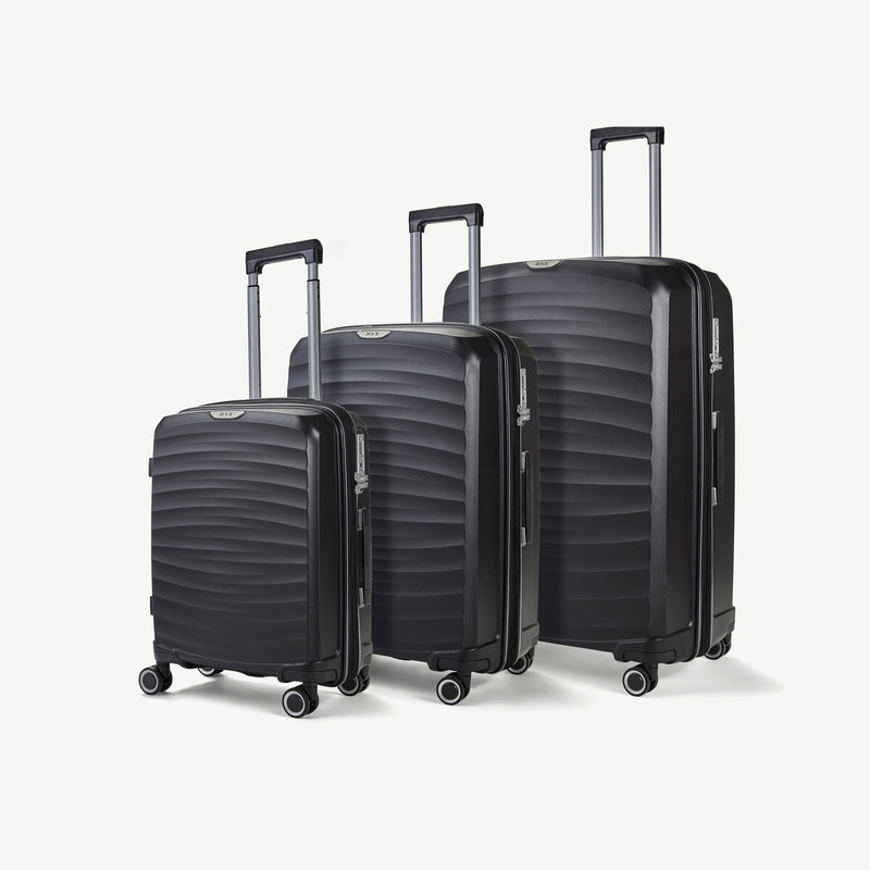 Rock Sunwave 3 piece hardside luggage set, British brand