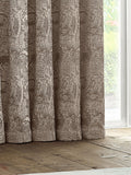 Furn Taupe Brown Winter Woods chenille eyelet curtains (British brand)