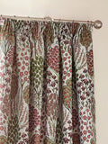 Wylder Rednut Ophelia floral jacquard curtains, UK version
