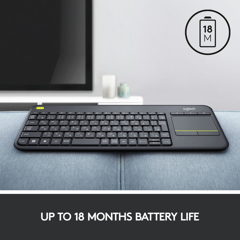 Logitech K400 Plus wireless keyboard (British brand)