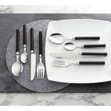 Argos Home 16 piece cutlery set black stainless steel, UK version