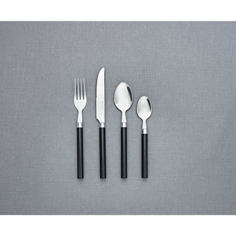 Argos Home 16 piece cutlery set black stainless steel, UK version