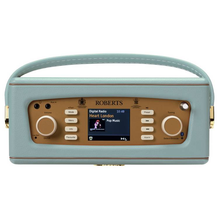Roberts Revival RD70 DAB radio duck egg, UK version