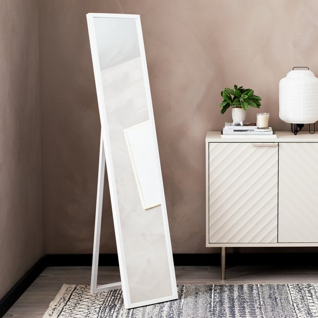 Argos Home white freestanding cheval mirror 150x30cm (British brand)