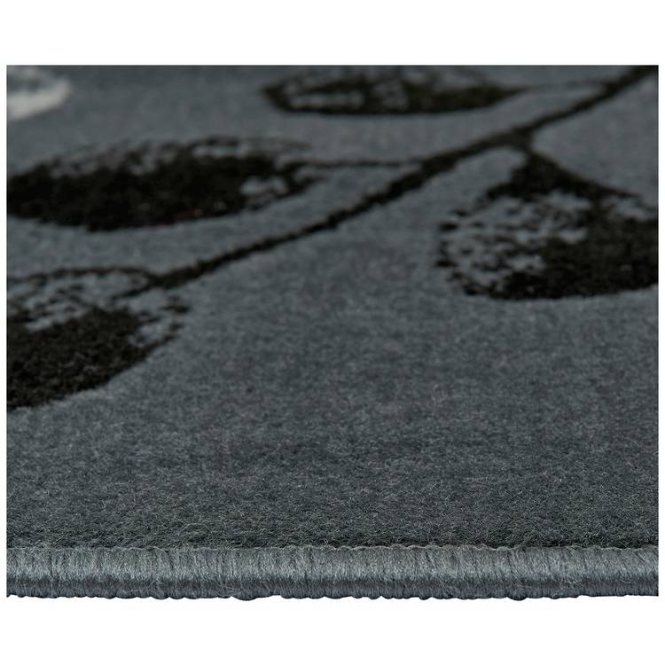 Homemaker Pod Leaf Grey Cut Pile Rug 120x160cm, UK version