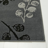 Homemaker Pod Leaf Grey Cut Pile Rug 120x160cm, UK version