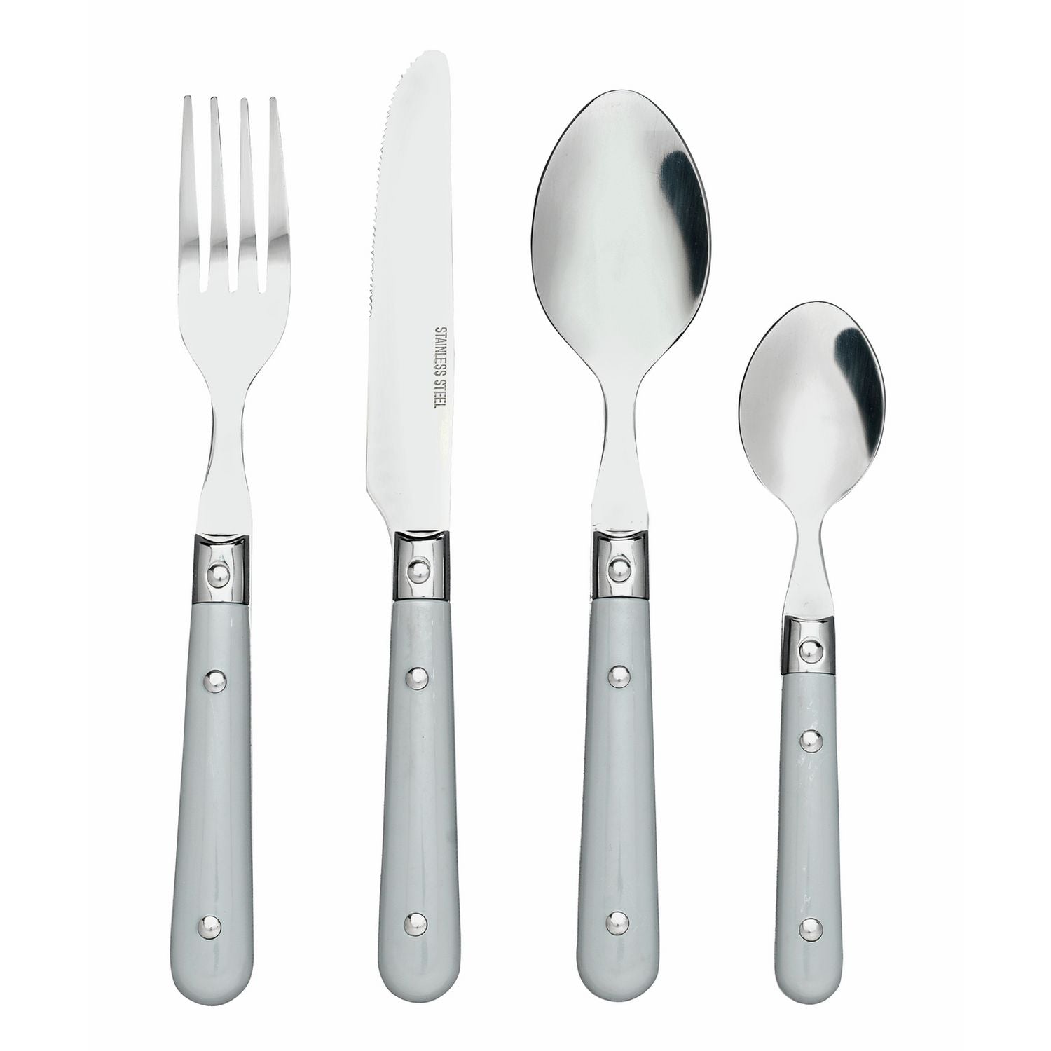 Argos Home 16-piece bistro cutlery set grey (British brand)