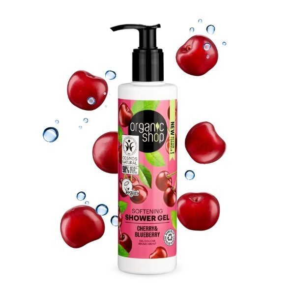 Organic Shop Softening Shower Gel Cherry & Blueberry 280ml