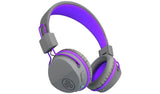 JLab JBuddies Studio Kids Bluetooth Headphones - Grey/Purple