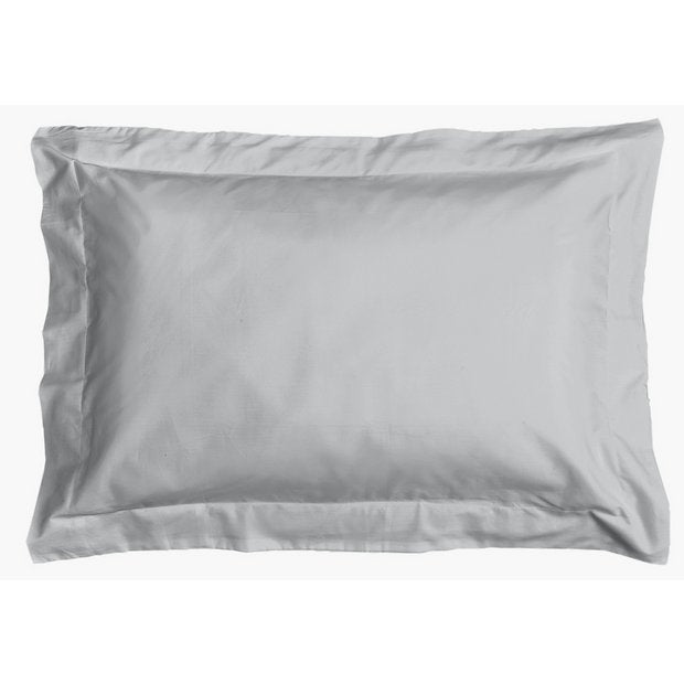 Habitat pure cotton Oxford pillowcases grey pair (British brand)
