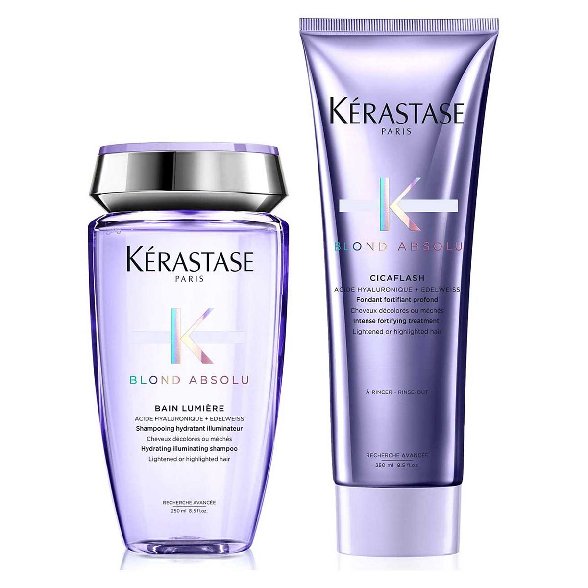 K&eacute;rastase Blond Absolu Shampoo and Conditioner Set, Routine for Blonde Hair, Formulated With Hyaluronic Acid, Duo Set