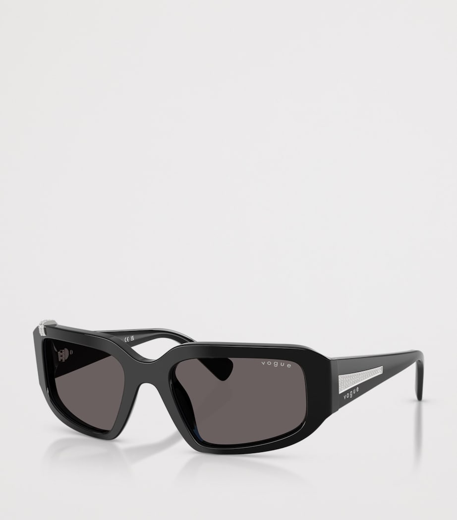 Vogue rhinestone irregular sunglasses (British brand)