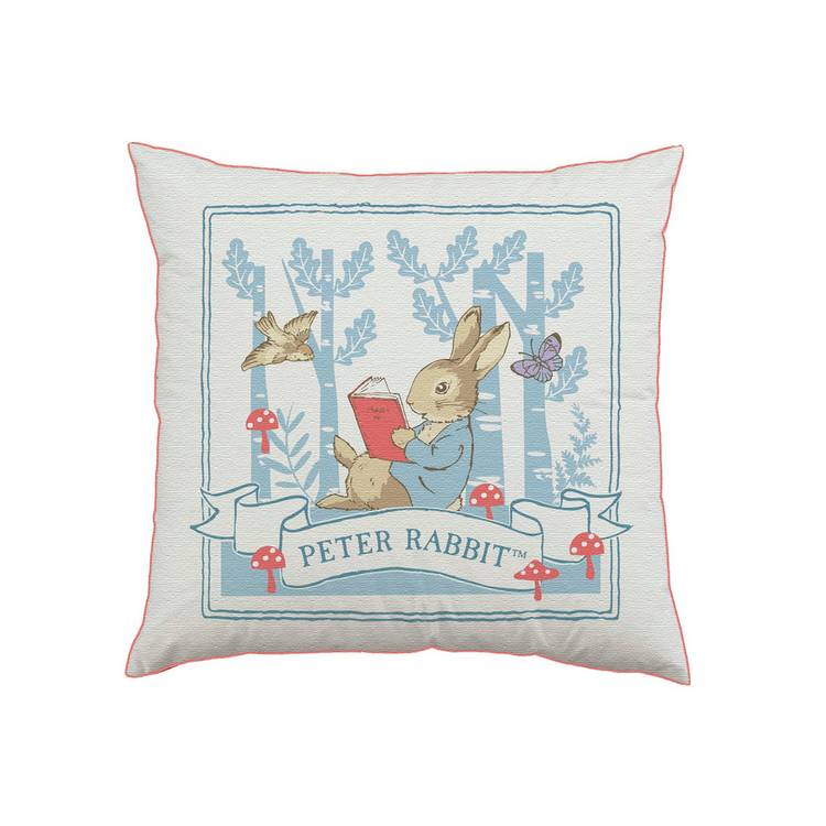 Peter Rabbit white cushion 35x35cm, UK version