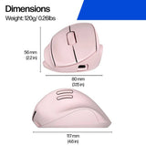 HP 720M Tilt Ergonomic Wireless Mouse pink, UK version