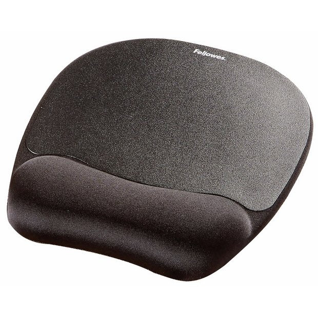 Fellowes Memory Foam Wrist Rest Black, imported from the UK