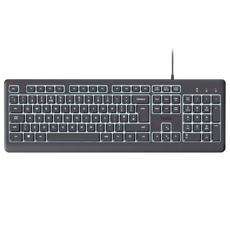 Trust Primo Illuminated Wired Keyboard - British product
